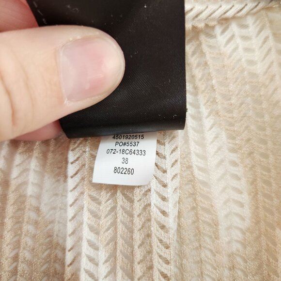 Chico's Travelers Cream Wheatmesh Cardigan Sweater Lightweight Women's XL - Picture 9 of 9